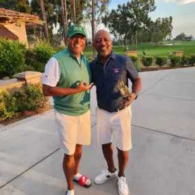 Awards on the golf course