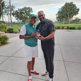 Awards on the golf course