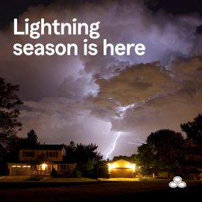 A few things you can do to stay safer during lightning season include watching for storms, staying inside if you hear thunder and avoiding touching electronic equipment, faucets or metal during a storm.