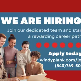 The Windy Plank State Farm office is looking for talented individuals to join our team! We offer a variety of insurance products to keep our clients safe and secure. Whether you're a customer service whiz or a sales superstar, there's a place for you at our Charleston, SC State Farm office!