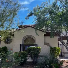 Black Iron Paint Job on Home Exterior