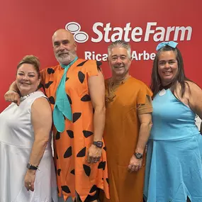 Happy Halloween from the Flintstones and the Rubbles at Ricardo Arbesu - State Farm Insurance Agent's office!