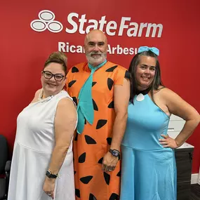 Happy Halloween from the Flintstones and the Rubbles at Ricardo Arbesu - State Farm Insurance Agent's office!