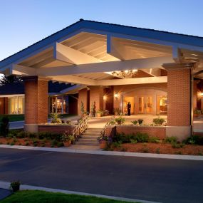 Entrance to Little America Cheyenne Hotel and Resort.