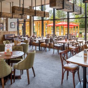 tables and dining area