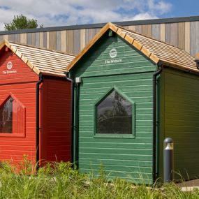 outdoor dining huts