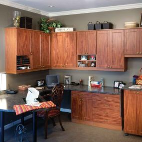 Conquer the clutter and boost your productivity with a home office from Scherer Custom Closets.