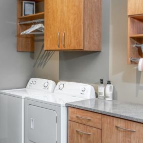 Nothing makes washing clothes easier than a laundry room precisely built for you. At Scherer Custom Closets, we give careful consideration to the location of everything so that your laundry room is as functional as it is lovely.