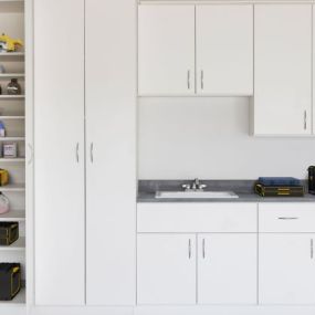 Garage storage optimization at its finest! Contact Scherer Custom Closets today to find storage solution for your space.