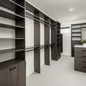 At Scherer  Custom Closets, we’re happy to work with your builder or architect on slight alterations. We do it all the time.