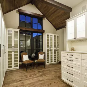 At Scherer Custom Closets, we provide the guidance and direction to “make it your own” with many styles to choose from, and space-savers like pull-out ironing boards and jewelry drawers.