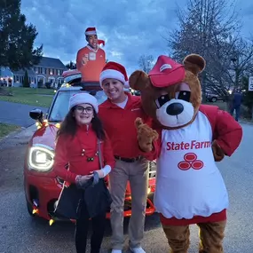 Christmas parade with Vince Cerceo State Farm Insurance Agent