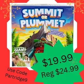 On the 9th day of specials, the employees asked that Summit or Plummet be $5 less than regular.

Mention in store, or shop online! Price valid through 12/23/24 or until supplies run out. Link in the comments.

#bellingham #Christmas #christmasgifts #localbusiness #neighborhoodtoystore #FunForKids #christmasgiftideas #12daysofspecials