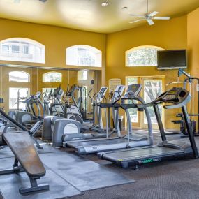 Fitness center with cardio equipment