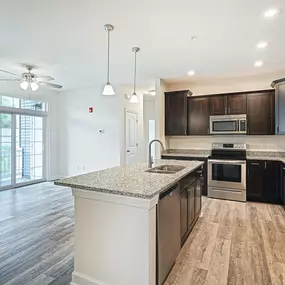 Kitchen with island