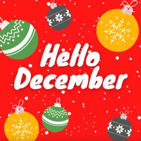 Can you believe it’s already December? Here’s hoping you have a great month spent with your family and friends.