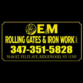 Bild von E and M Rolling Gate Iron Work