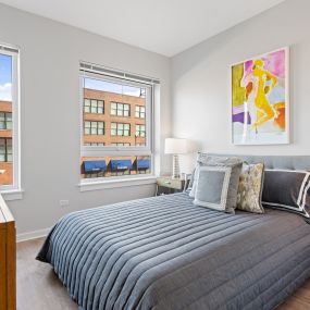 Bedroom With Expansive Windows