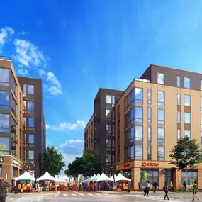 Splendid Exterior View of  23rd Place Apartments