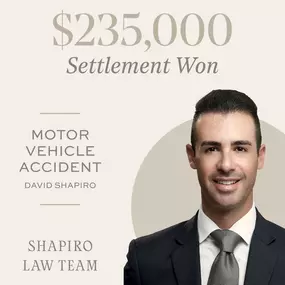 motor vehicle accident settlement won