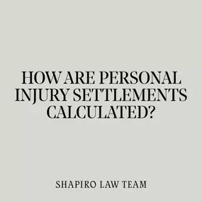 how are personal injury settlements calculated?