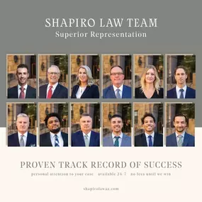 Our attorneys are the best in the business. When you choose the Shapiro Law Team, you're choosing to work with a team that has a proven track record of success and an unwavering commitment to superior representation. 
You know who to call. ???? (480) 573-9688