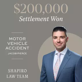 Congratulations to Jacob Pierce for securing a $200,000 settlement for his client, a passenger in a rear-end crash. ????
Jacob and his team worked tirelessly on this disputed injury case to prove the subject accident re-injured and exacerbated his client’s pre-existing chest condition which had just been operated on months prior. The accident caused the client’s pre-accident medically implanted hardware in his chest cavity to shift resulting in severe nerve pain. Ultimately, Jacob secured a hard