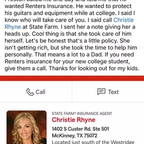 Christie Rhyne - State Farm Insurance Agent