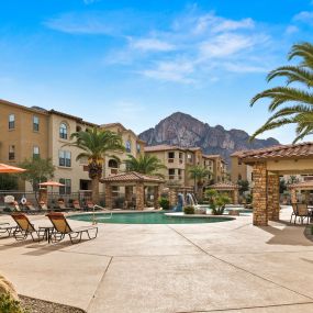 Community Pool with Mountain Views