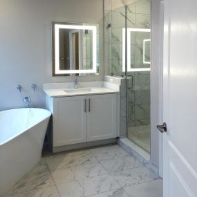 Modern Bathroom at The Falls of Portofino in Naples, FL