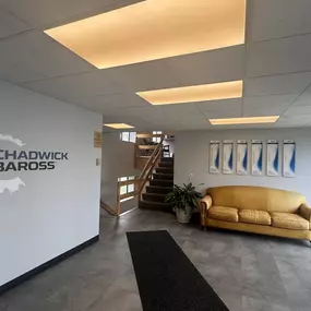 Interior view of Chadwick-BaRoss dealership lobby