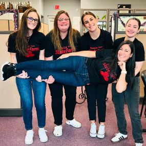 Hi, it’s the Ladies from StateFarm at your service.Thank you @anniepi_creations for the custom tshirts #ShopLocal #SupportSmallBusinesses