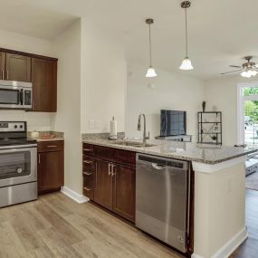 Fully Equipped Kitchen with Stainless Steel Appliances