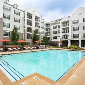 Pool with lounge chairs