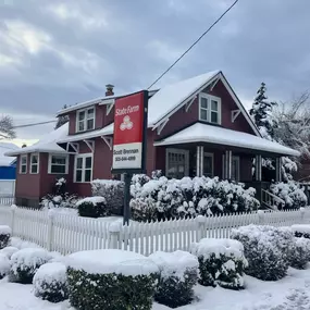 Snow day at Scott Brennan's Portland office