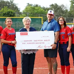 Look at the smiles we put on these girls' faces! Excited to support the Warriors Fastpitch Girls Softball! Good luck at your tournament in Florida next month!