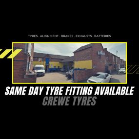 CREWE TYRE & EXHAUST LIMITED - SAME DAY TYRE FITTING