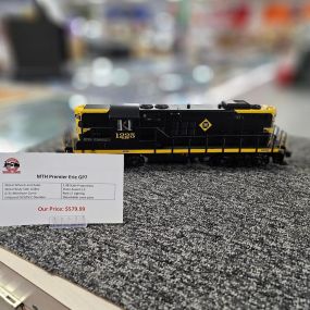Just arrived we have two GP7 from M.T.H Premier.  Both of the Geeps have proto-sound 3.0, 0-31 minimum curve, metal axles and wheels, as well as an on board Dcc and Dcs decoder. They sound beautiful.