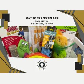 cat toys and treats