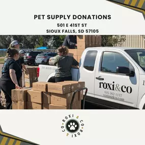 pet supply donations