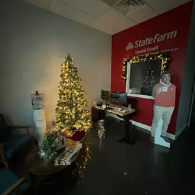 Christmas at David Snell's State Farm Insuarance office Apollo Beach, FL