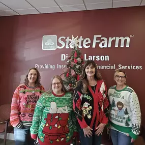 National Ugly Christmas Sweater Day with the Diana Larson team!