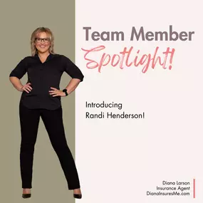 Growing up in Billings, Randi Henderson stays busy as a proud mom of 3 boys, balancing their activities and coaching their sports teams!  Since joining Diana Larson in 2012, she has been licensed in Life, Health, Auto, and Home Insurance, serving customers since 2009. What she loves most? Showing our customers all we can do for them in just one simple visit!