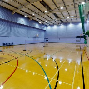Sports hall at William Gregg VC Leisure Centre
