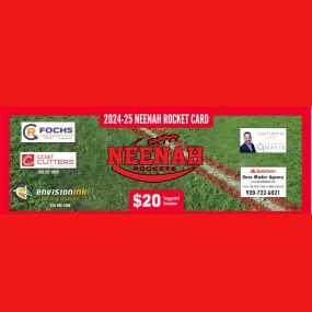 Attention all football enthusiasts and supporters! ????????

Neenah High School is thrilled to announce that they are selling Rocket Cards to raise funds for the upcoming season! ???????? These amazing cards offer fantastic discounts at local businesses, making them an absolute steal!