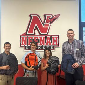 Our first annual Stuff the Bus is in the books! Thank you to everyone that participated and helped out with Stuff the Bus. We donated 100 backpacks to the Neenah Joint School District! #neenah #StuffTheBus #neenahjointschooldistrict #DaveMaderStateFarm