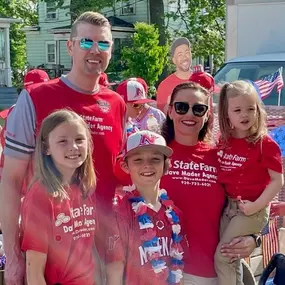 Dave Mader State Farm and family attend Memorial day parade