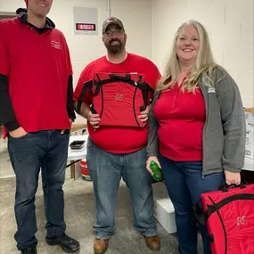 Thank you, Neenah Rocket Football Booster Club , for letting us help out in the concessions during homecoming week! Even in the rain, we were able to cheer on the Rockets! #davemaderstatefarm