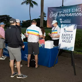 UAG members checking in for the UAG golf tournament in Maui