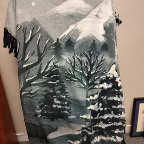 I told one of our policyholders that I LOVED the mountains and the snow...... She made me this for Christmas. ITS AMAZING!!!